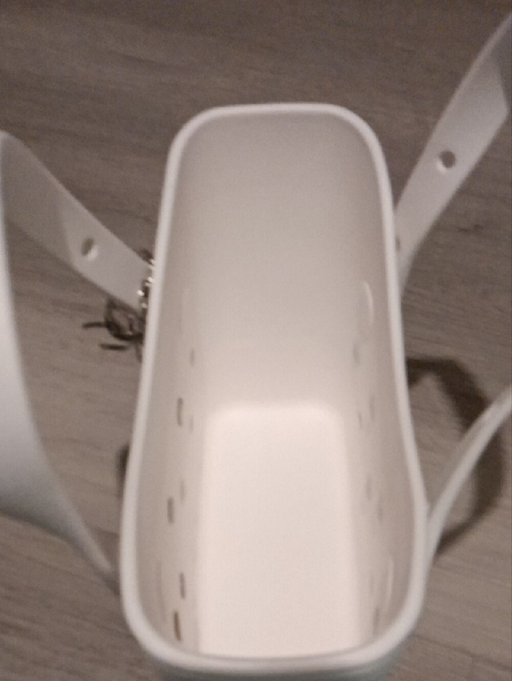 NEW CROCS White Micro Tote With Blingy Jibbitz-Accents - NWOT - Picture 3 of 3